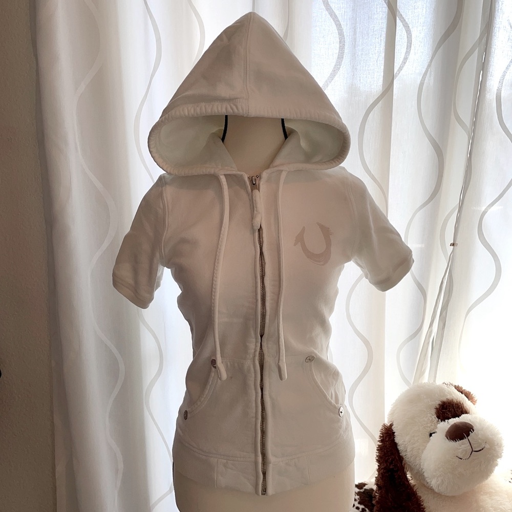 True Religion Short Sleeve Hoodie size S